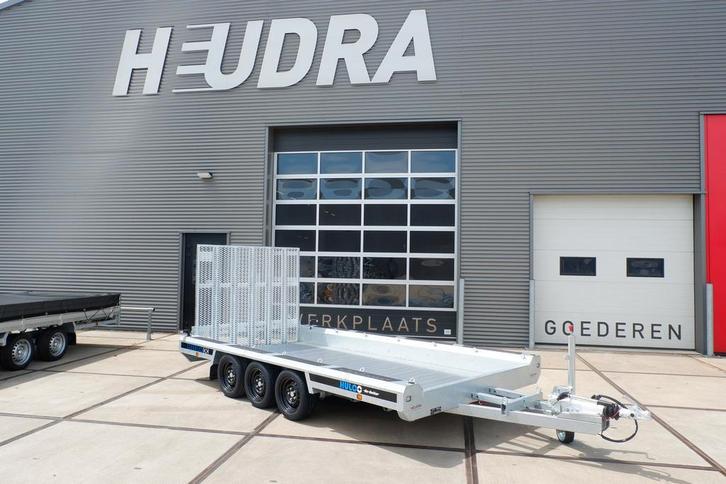 Hulco Terrax-3 3500kg 394x180cm machine-transporter, Auto diversen, Aanhangers en Bagagewagens, Nieuw