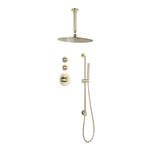 Sani Royal Pro Inbouw Regendouche Goud Geborsteld Messing, Nieuw