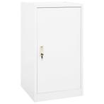 vidaXL Zadelkast 53x53x105 cm staal wit, Dieren en Toebehoren, Paarden en Pony's | Overige Paardenspullen, Verzenden, Nieuw