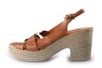 EBL8790 Sandalen in maat 39 Bruin | 10% extra korting, Kleding | Dames, Bruin, Verzenden, Sandalen of Muiltjes, Zo goed als nieuw