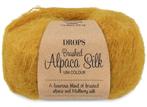 DROPS Brushed Alpaca Silk Uni Colour - 19 kerrie - Wol Gar, Ophalen of Verzenden, Nieuw