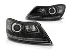 Skoda Octavia 2009 tot 2012 LEDtube koplamp unit Black, Verzenden, Nieuw, Universele onderdelen