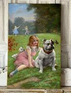 Richard Kratky (1877-1944) - Mädchen mit Hund