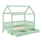 Kinderbed Marli - 80 x 160 cm - Mint - Incl. bedlades, Huis en Inrichting, Slaapkamer | Bedden, Nieuw, Groen, 190 cm of minder
