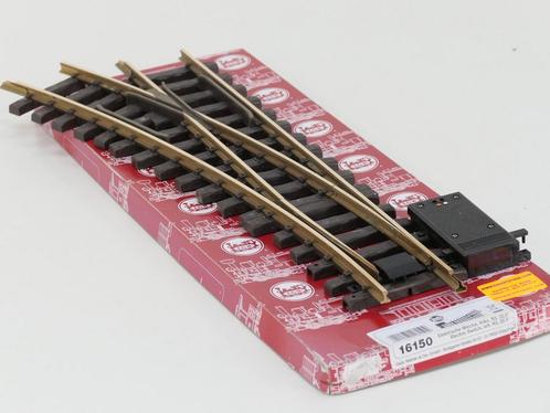 LGB 16150 Elektr.Weiche,links.R3,22.5Grad (Messing, Wissel), Hobby en Vrije tijd, Modeltreinen | Overige schalen, Rails, Gebruikt