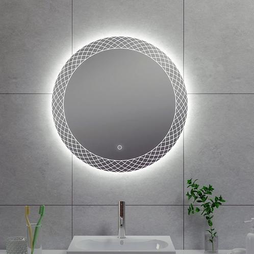 Aanbieding: Badkamerspiegel Aqua Splash Madri Rond LED, Doe-het-zelf en Verbouw, Sanitair, Ophalen of Verzenden