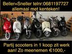 Scooters 7x in 1 koop €1000,- met kenteken /met werk, Fietsen en Brommers, Snorfietsen en Snorscooters, Ophalen, Gebruikt