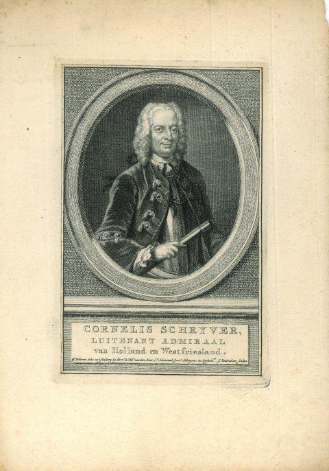 Portrait of Cornelis Schrijver, Antiek en Kunst, Kunst | Etsen en Gravures