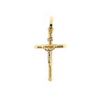 Gouden hanger van een kruis met corpus | INRI, Overige merken, Goud, Gebruikt, Ophalen of Verzenden