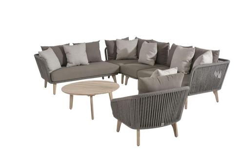 4 Seasons Outdoor Santander hoekbank met loungestoel en, Tuin en Terras, Tuinsets en Loungesets, Ophalen of Verzenden