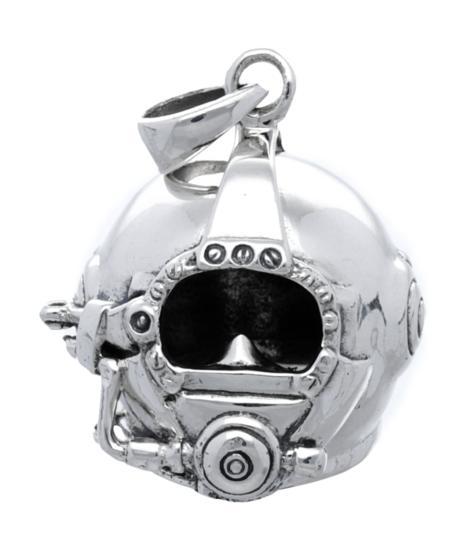 Zilveren Duikhelm kettinghanger, Sieraden, Tassen en Uiterlijk, Kettinghangers, Verzenden