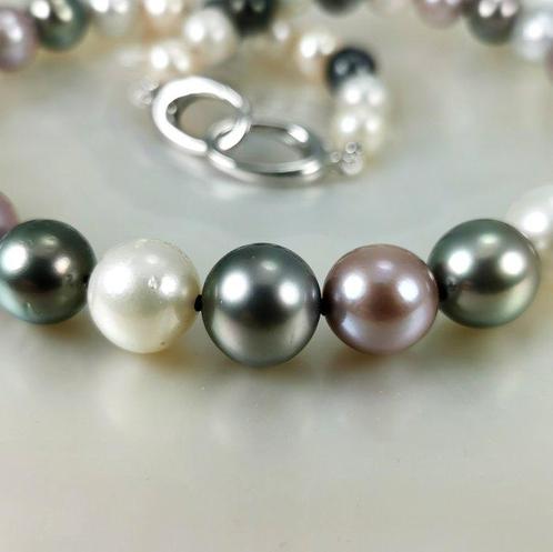 Halsketting Zilver Parel - Parel - Regenboog Fwp, Tah., SSP, Sieraden, Tassen en Uiterlijk, Kettingen