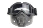 Black goggle mask - smoke lens | helm masker, Motoren, Verzenden, Nieuw met kaartje