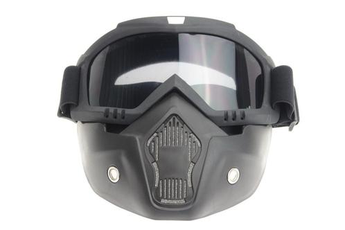 Black goggle mask - smoke lens | helm masker, Motoren, Kleding | Motorkleding, Nieuw met kaartje, Verzenden