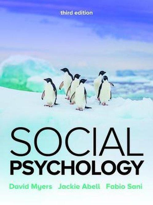 9781526847928 Social Psychology 3e David Myers, Boeken, Psychologie, Nieuw, Verzenden