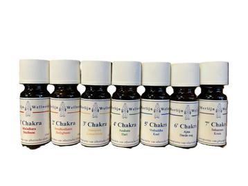 Chakra olie set van alle 7 chakras 10ml beschikbaar voor biedingen