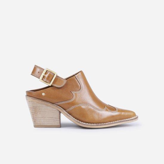 Bronx Next-low-kole Dames Slingback - Cognac Maat 41 (Mode), Kleding | Dames, Schoenen, Nieuw, Verzenden