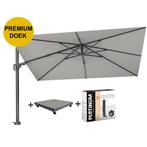 Challenger T2 premium zweefparasol 260x350 cm manhattan met, Tuin en Terras, Ophalen of Verzenden, Nieuw