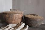 Oude houten bak met deksel, Ophalen of Verzenden, Nieuw