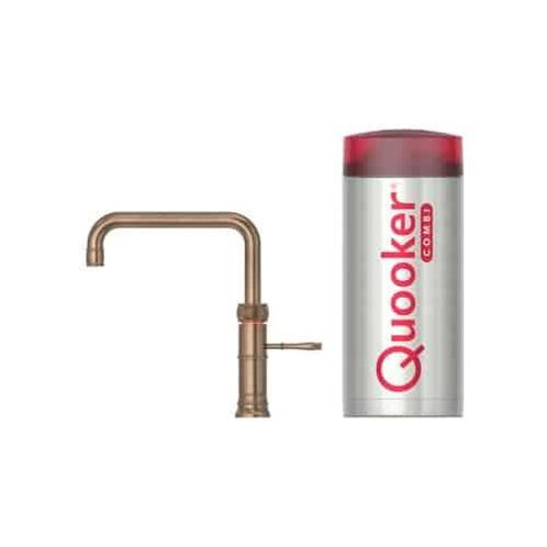€1870 QUOOKER COMBI CLASSIC FUSION SQUARE MESSING PATINA –, Huis en Inrichting, Keuken | Keukenbenodigdheden, Ophalen of Verzenden
