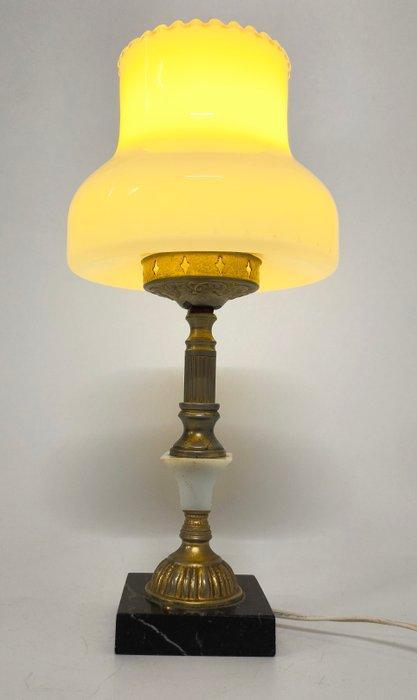 Tafellamp - Brons, Glas, Marmer - Middelhoog, Antiek en Kunst, Curiosa en Brocante