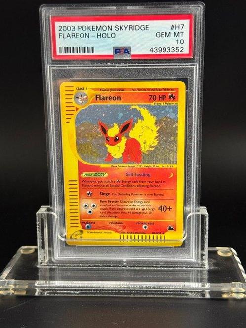 Pokémon - 1 Graded card - Flareon Skyridge holo - PSA 10, Hobby en Vrije tijd, Verzamelkaartspellen | Pokémon