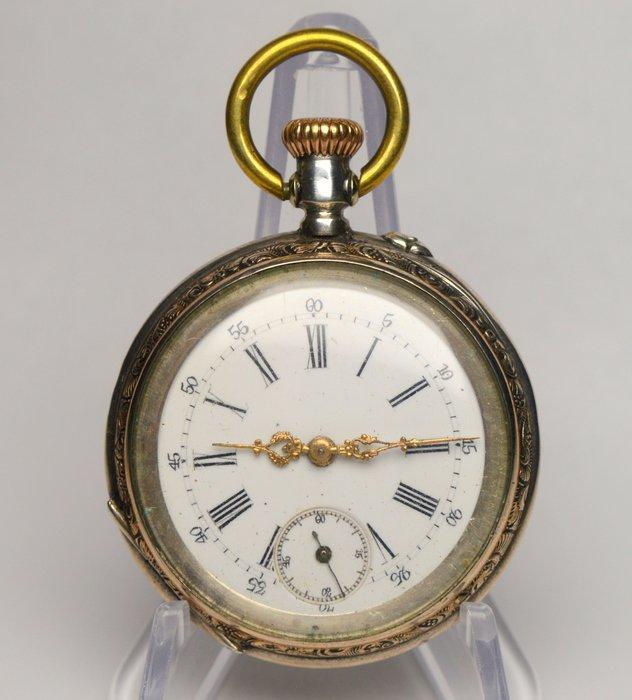 Antique - 800 silver - pocket watch - 1900-1949, Sieraden, Tassen en Uiterlijk, Horloges | Heren