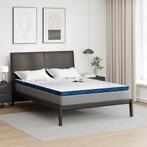vidaXL Matraspads Wit en Blauw 140 x 200 cm, Verzenden, Nieuw, Wit