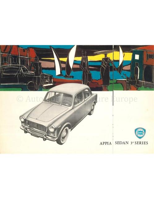 1962 LANCIA APPIA SEDAN BROCHURE ENGELS, Boeken, Auto's | Folders en Tijdschriften