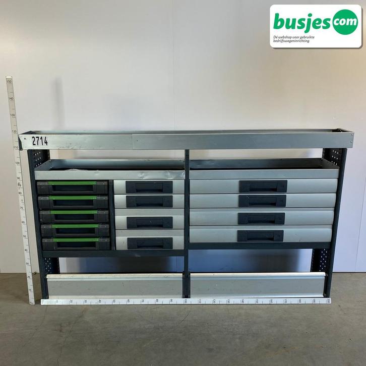 Aluca bedrijfswageninrichting 2055x320x1110mm (2714), Auto diversen, Overige Auto diversen, Ophalen of Verzenden