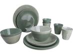 Bo-Camp - Servies - Mix & Match- 16 Stuks - Groen, Huis en Inrichting, Verzenden, Zo goed als nieuw