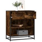 vidaXL Dressoir 68x35x76 cm bewerkt hout gerookt, Verzenden, Nieuw, Overige houtsoorten