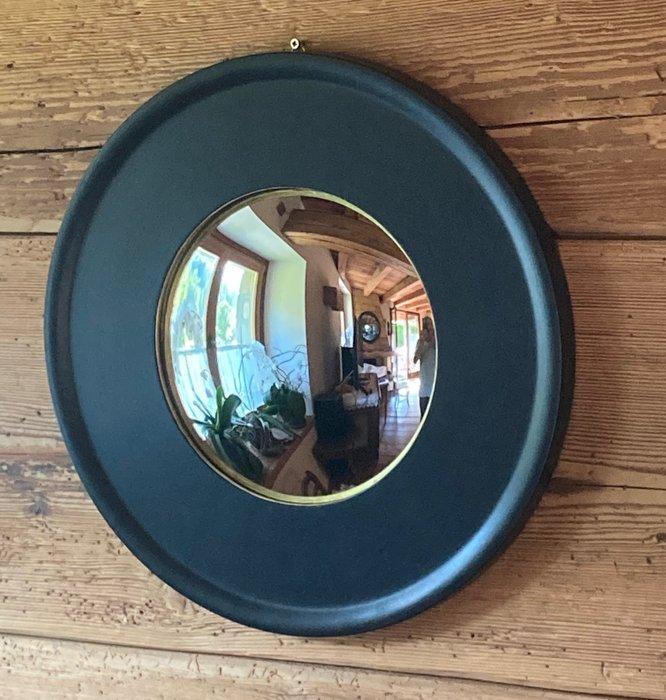 Berthier - Spiegel- CONVESSO met houten lijst - made in, Antiek en Kunst, Curiosa en Brocante