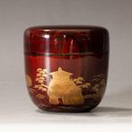 Sankei Maki-e lakwerk -Natsume (Grote Theedoos) in Hounsai