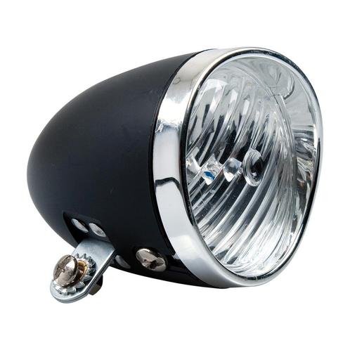 Simson Batterij koplamp Classic Zwart, Fietsen en Brommers, Fietsonderdelen, Verzenden