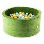 Ballenbak 90x40 velvet soft olive met 300 ballen, Ophalen of Verzenden, Nieuw