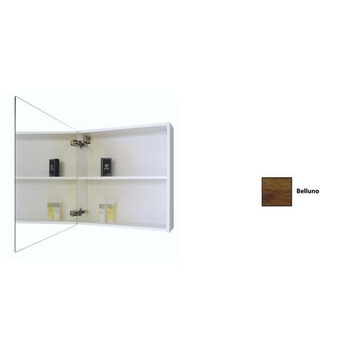 Spiegelkast Sanicare Qlassics 60 cm 1 Deur Belluno Eiken, Doe-het-zelf en Verbouw, Sanitair, Bad, Nieuw, Chroom, Ophalen of Verzenden