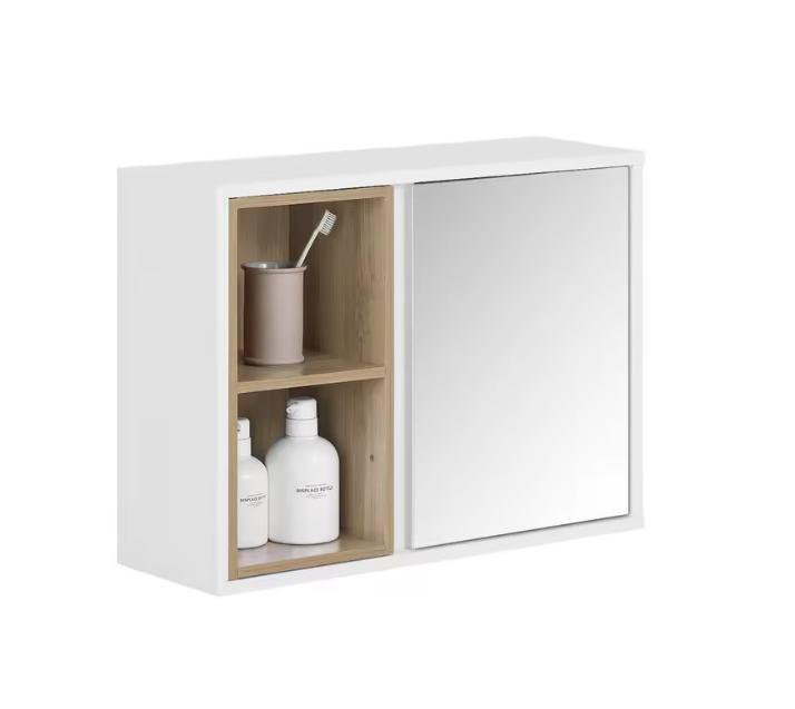 Badkamer Spiegelkast – Hangkast met Open Vakken, Huis en Inrichting, Kasten | Overige, Nieuw, Verzenden