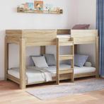 vidaXL Bunk Bed voor Kinderen Sonoma Eiken 90 x 200 cm, Verzenden, Nieuw, Bruin, Hout