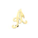 Gouden letter broche; letter A (vintage, gouden broche), Ophalen of Verzenden, Gebruikt, Overige kleuren, Goud