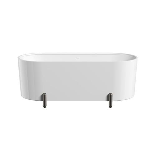 Ligbad Sando 170 x 75 x 60 cm Vrijstaand Bad wit, Doe-het-zelf en Verbouw, Sanitair, Nieuw, Bad, Verzenden