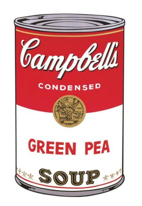 Andy Warhol - “Campbells Soup I, 1968 (green pea)”., Antiek en Kunst, Kunst | Tekeningen en Foto's