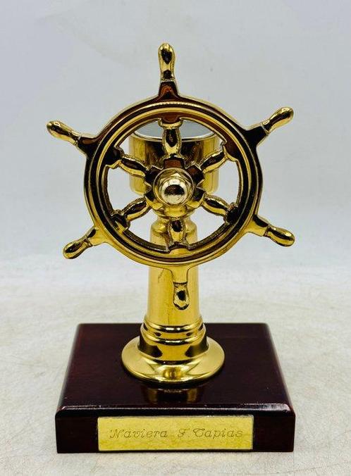 Kompas - Messing - Decoratief ornament, Antiek en Kunst, Curiosa en Brocante
