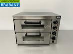 RVS Dubbele Pizzaoven oven 2 x 40 cm steen 230V Horeca, Ophalen of Verzenden, Nieuw in verpakking