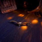 Vintage gouden fantasiebroche, Ophalen of Verzenden, Gebruikt, Overige kleuren, Goud