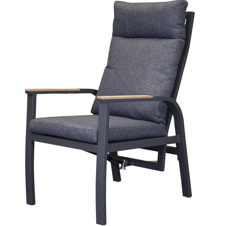 Kota dining tuinstoel verstelbaar antraciet aluminium, Tuin en Terras, Tuinstoelen, Nieuw, Aluminium, Ophalen of Verzenden