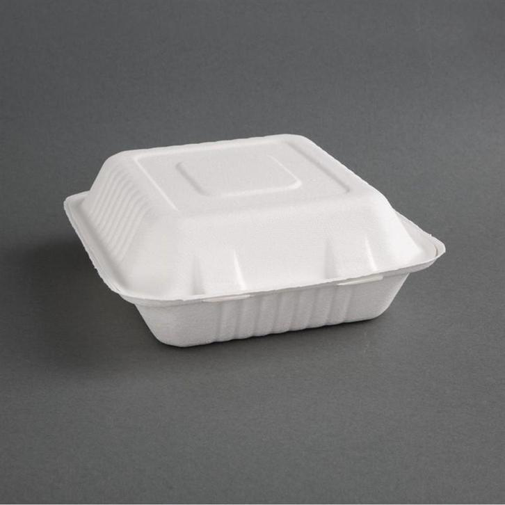 Fiesta Compostable composteerbare bagasse voedseldozen 3, Huis en Inrichting, Keuken | Keukenbenodigdheden, Verzenden