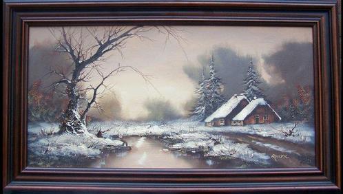 Cornelis Bruinsma (1942) - Winterlandschap, Antiek en Kunst, Kunst | Schilderijen | Klassiek