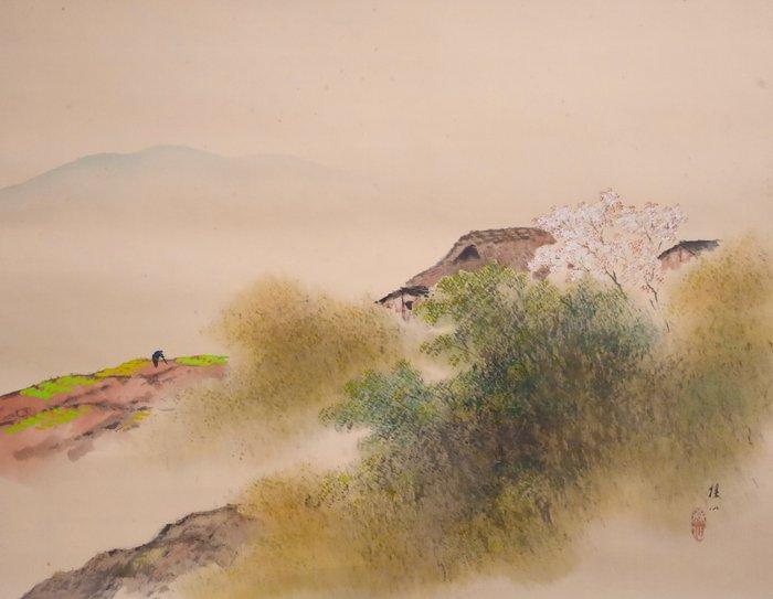 Lentetafereelen op het Japanse platteland - Kersenbloesems,, Antiek en Kunst, Antiek | Overige Antiek