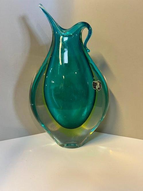 Murano - Vaas - Muranoglas - ondergedompelde vaas van Murano, Antiek en Kunst, Antiek | Glas en Kristal
